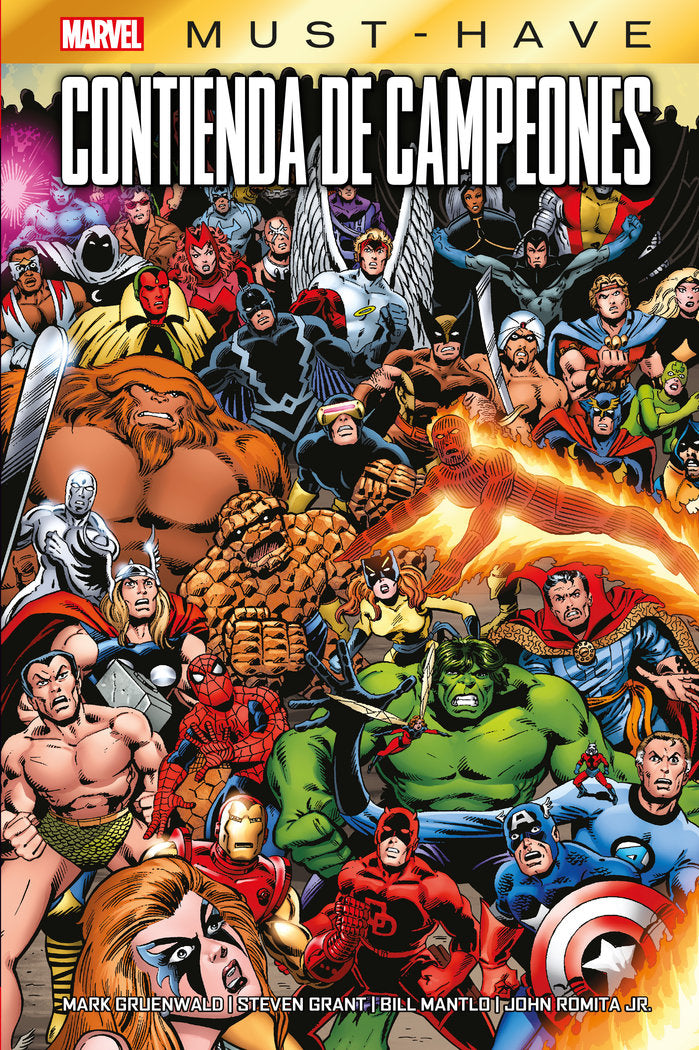 MARVEL MUST-HAVE. CONTIENDA DE CAMPEONES, de BILL MANTLO, STEVEN GRANT, STEVE ENGLEHA | portada del libro