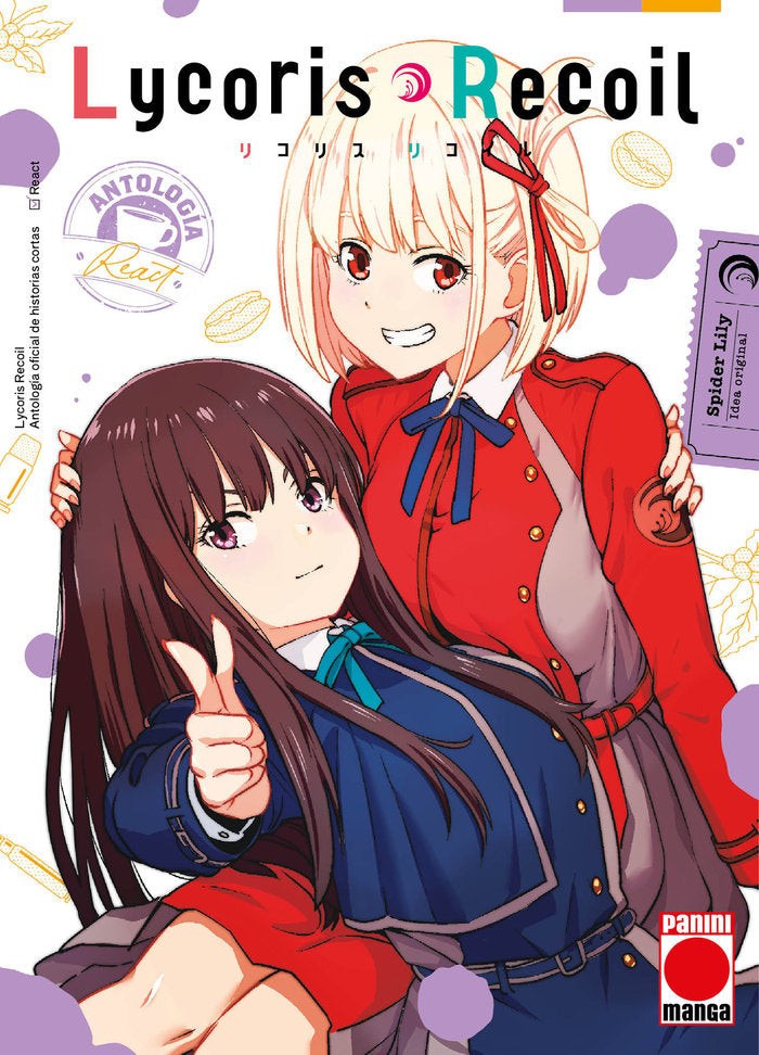 LYCORIS RECOIL - ANTOLOGIA REACT 01, de TSUCHII, HAJIME YOSHIDA, RYÂICHI SAITANI | portada del libro