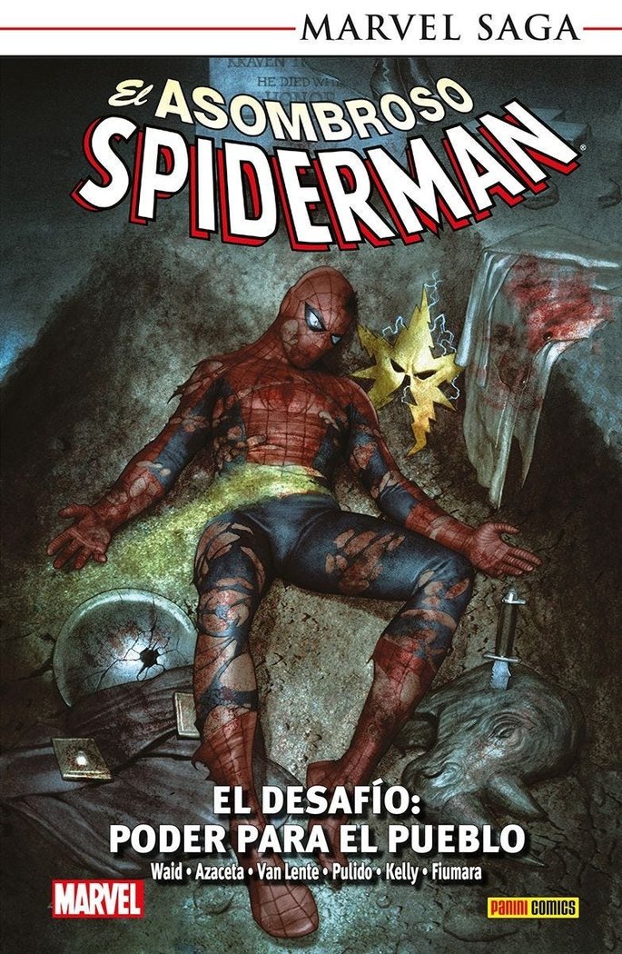 Marvel saga tpb spiderman n.25, de PAUL AZACETA, JOE KELLY, MAX FIUMARA, FR | portada del libro