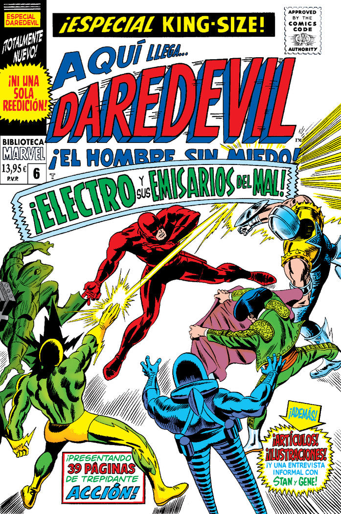 BIBLIOTECA MARVEL 79 DAREDEVIL N 06, de STAN LEE, GENE COLAN | portada del libro