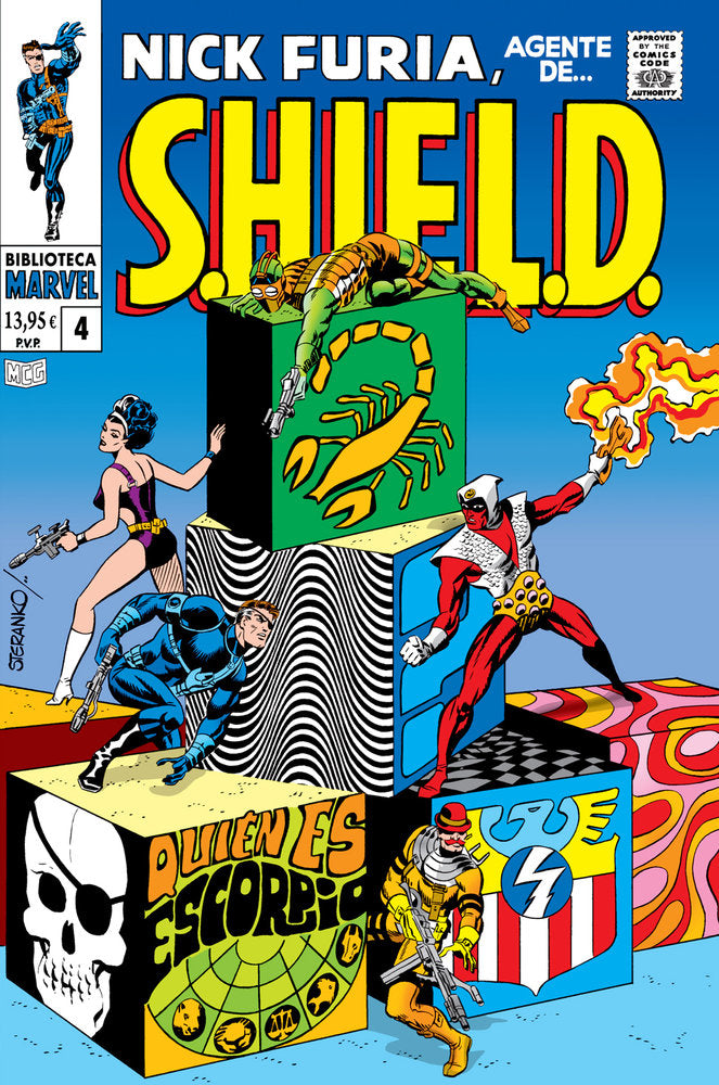 BIBLIOTECA MARVEL. NICK FURIA, AGENTE DE S.H.I.E.L.D. 04, de JIM STERANKO | portada del libro