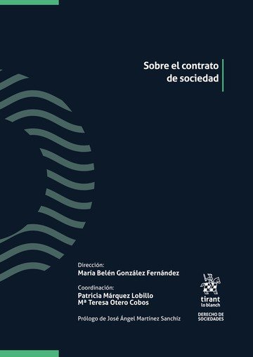 Sobre el contrato de sociedad 2 Tomos, de GONZALEZ FERNANDEZ | portada del libro