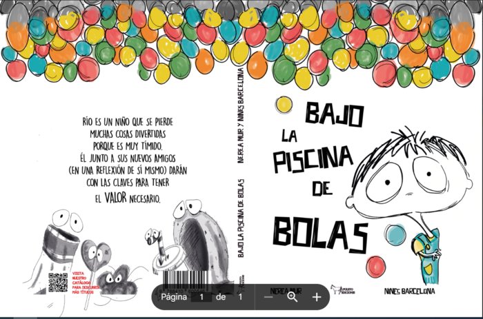 BAJO LA PISCINA DE BOLAS, de BARCELONA ESCABOSA, MARI ANGELES | portada del libro