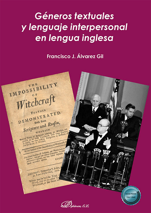 GENEROS TEXTUALES Y LENGUAJE INTERPERSONAL EN LENGUA INGLESA, de ALVAREZ GIL, FRANCISCO J. | portada del libro