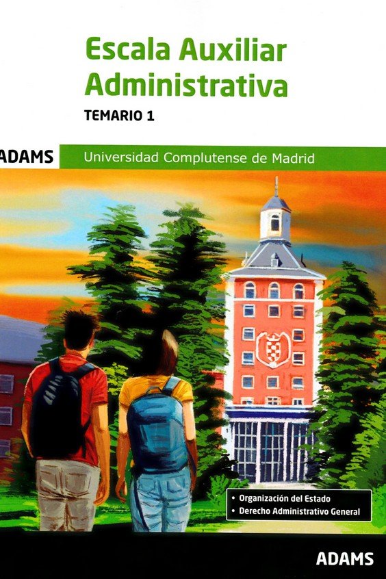 ESCALA AUXILIAR ADMINISTRATIVA - TEMARIO 1 | portada del libro