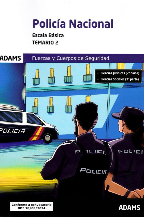 TEMARIO 2 POLICIA NACIONAL ESCALA BASICA, de AA.VV. | portada del libro