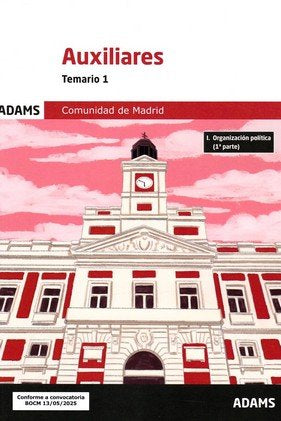 AUXILIARES - TEMARIO 1 | portada del libro