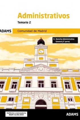 ADMINISTRATIVOS ( COMUNIDAD DE MADRID) - TEMARIO 2 | portada del libro