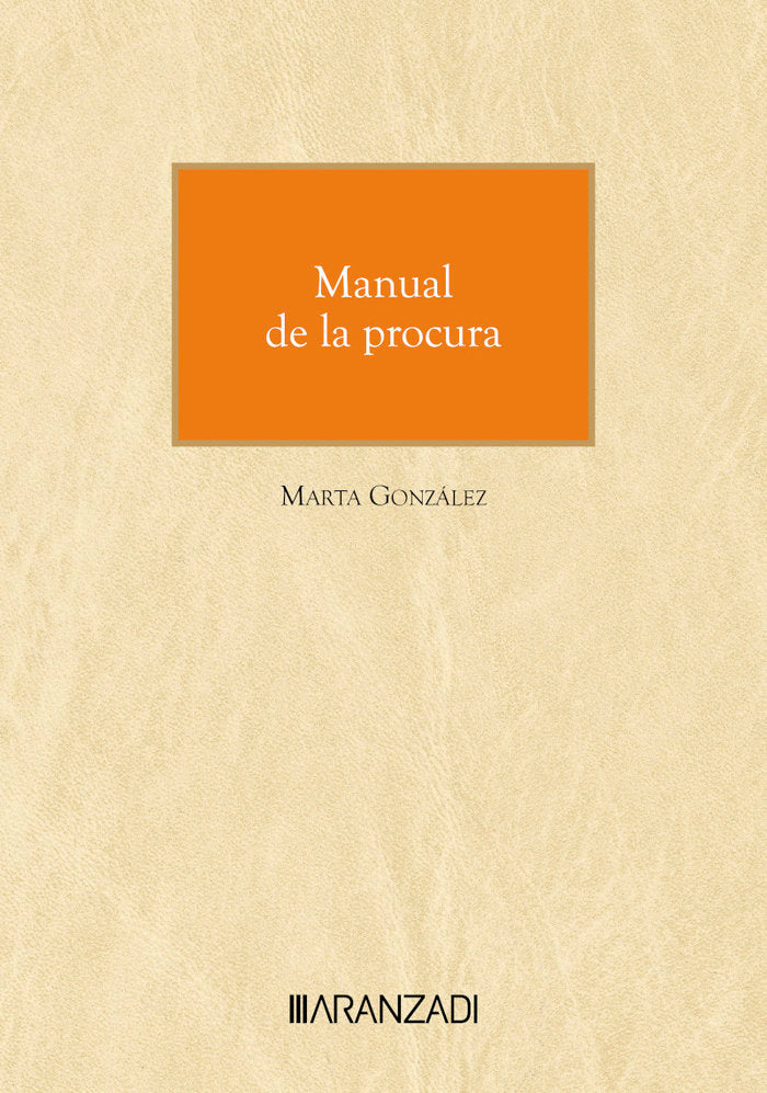 Manual de la procura, de MARTA GONZALEZ | portada del libro