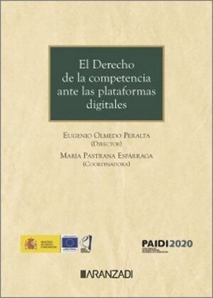 EL DERECHO DE LA COMPETENCIA ANTE LAS PLATAFORMAS DIGITALES | portada del libro