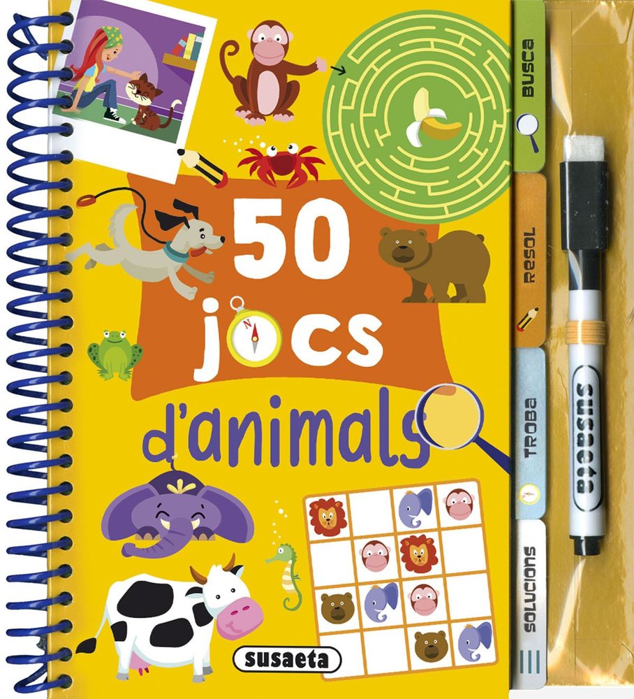 50 JOCS DÆANIMALS, de DIBUJATOR | portada del libro