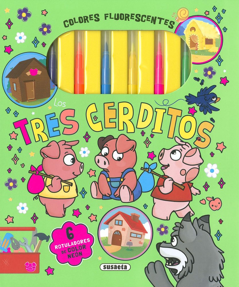 LOS TRES CERDITOS, de SUSAETA EDICIONES | portada del libro