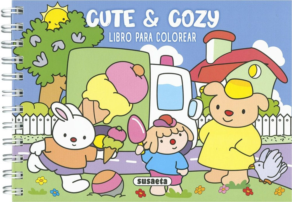 CUTE & COZY. LIBRO PARA COLOREAR, de SUSAETA EDICIONES | portada del libro