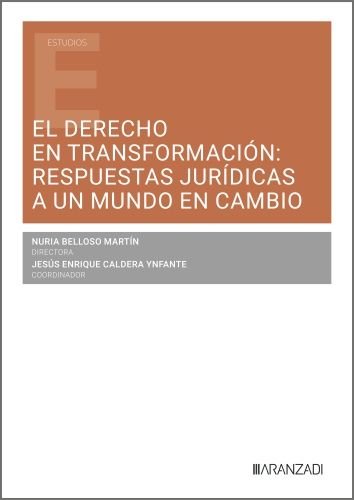 EL DERECHO EN TRANSFORMACION RESPUESTAS JURIDICAS A UN MUND, de NURIA BELLOSO MARTIN#JESUS ENRIQUE CALDE | portada del libro