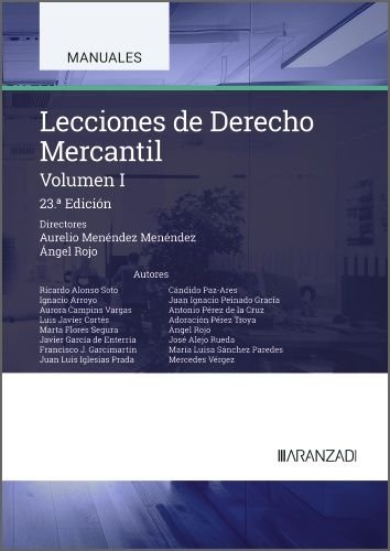 LECCIONES DE DERECHO MERCANTIL (VOLUMEN I), de MENENDEZ MENENDEZ, AURELIO | portada del libro