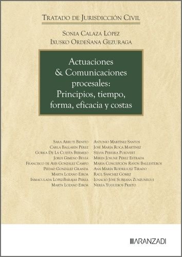 ACTUACIONES Y COMUNICACIONES PROCESALES, de 68 | portada del libro