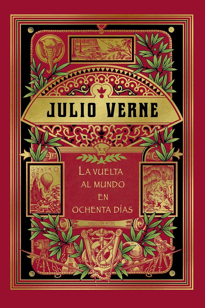 VUELTA AL MUNDO EN 80 DÍAS, LA, de VERNE | portada del libro