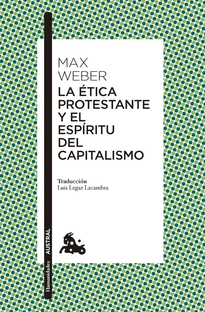 LA ETICA PROTESTANTE Y EL ESPIRITU DEL CAPITALISMO, de MAX WEBER | portada del libro