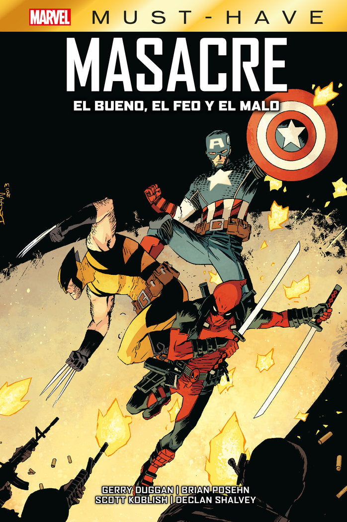 Marvel must have masacre. el feo y el malo, de BRIAN POSEHN | portada del libro