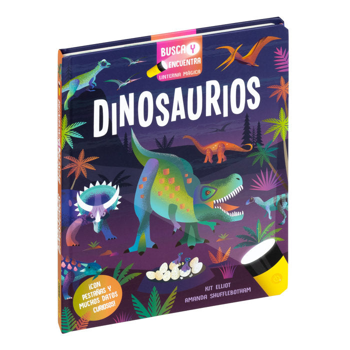 BUSCA Y ENCUENTRA LINTERNA MAGICA DINOSAURIOS | portada del libro