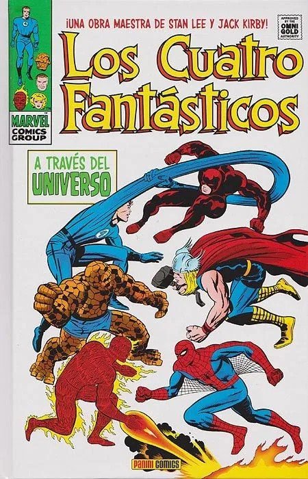 LOS CUATRO FANTASTICOS 4 A TRAVES DEL UNIVERSO, de JACK KIRBY, STAN LEE | portada del libro