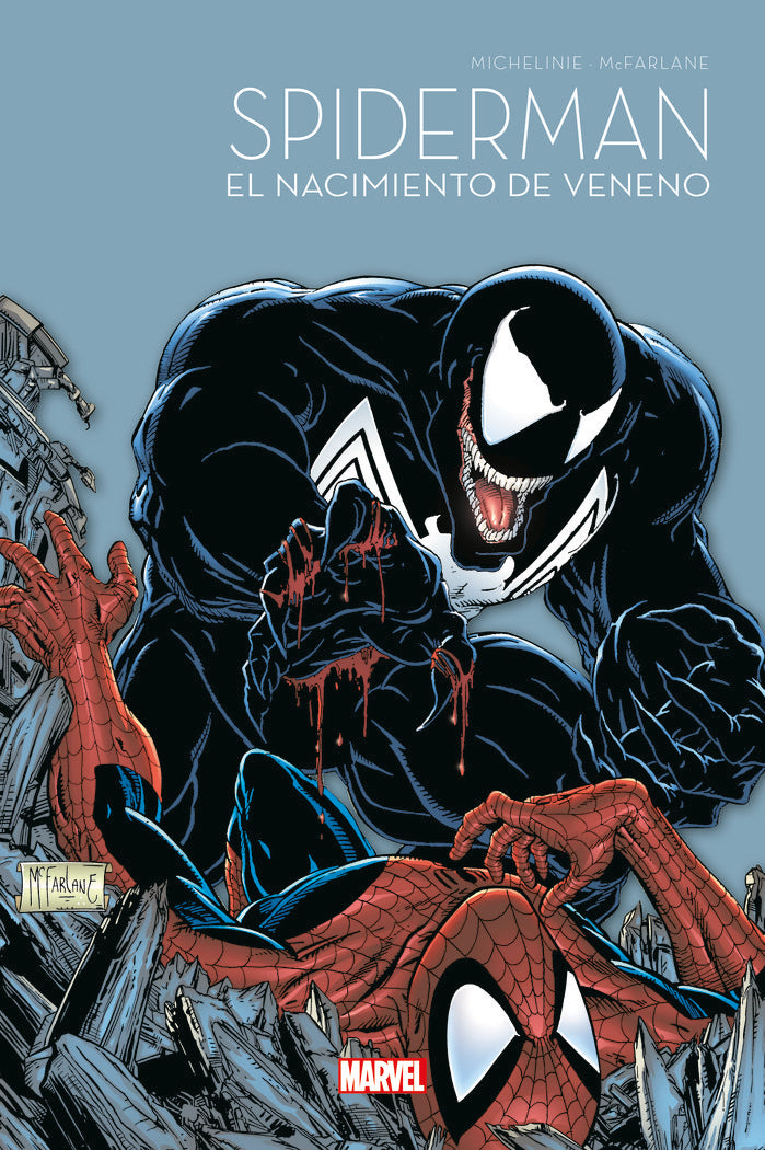 SPIDERMAN 60 ANIV 05 NACIMIENTO VENENO, de TODD MCFARLANE#DAVID MICHELINIE | portada del libro