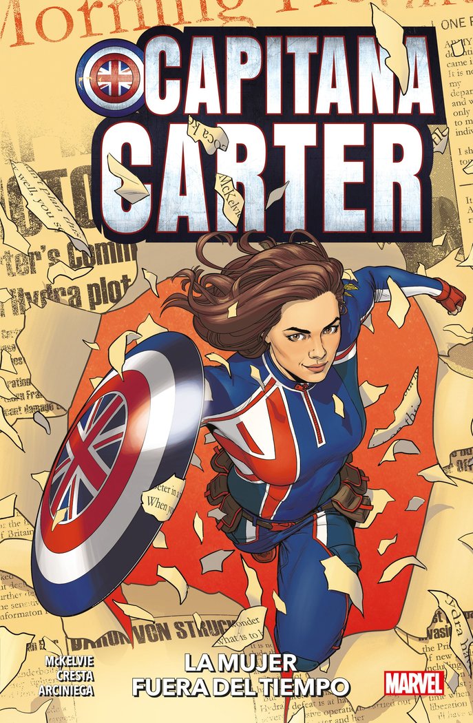 100% Marvel capitana carter, de JAMIE MCKELVIE | portada del libro