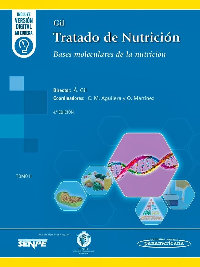 GIL. TRATADO DE NUTRICION. TOMO 2 BASES MOLECULARES DE LA NUTRICI, de GIL | portada del libro