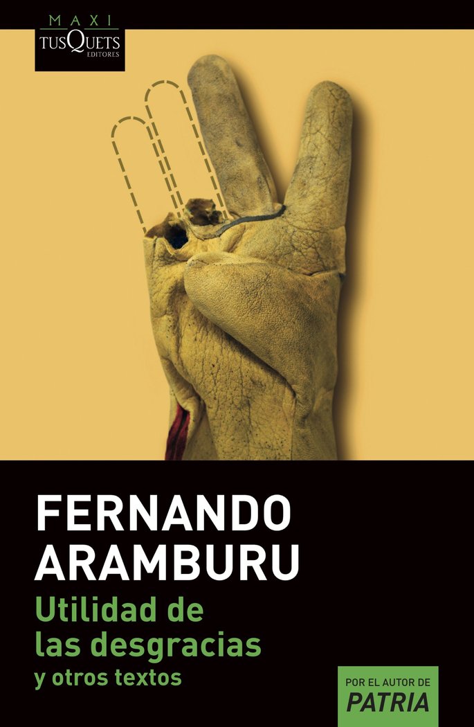 UTILIDAD DE LAS DESGRACIAS, de FERNANDO ARAMBURU | portada del libro