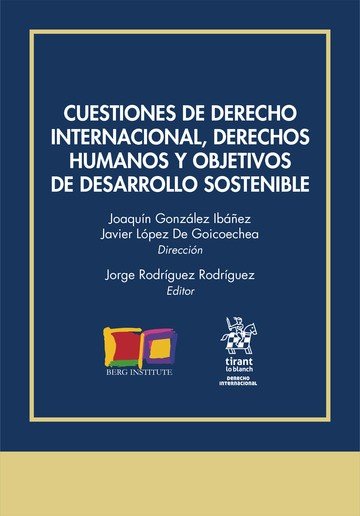 Cuestiones de Derecho Internacional, Derechos Humanos y objetivos de desarrollo sostenible, de GONZALEZ IBAÑEZ | portada del