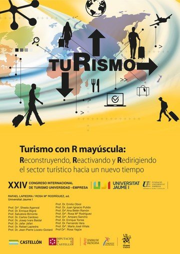 TURISMO CON R MAYUSCULA RECONSTRUYENDO REACTIVANDO REDIRIGI, de RAFAEL LAPIEDRA | portada del libro