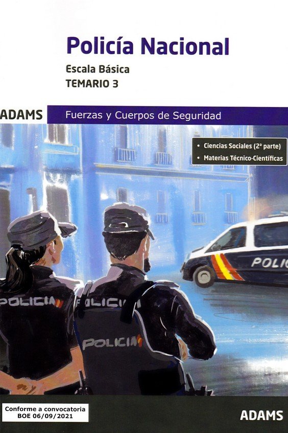 POLICIA NACIONAL ( ESCALA BASICA) - TEMARIO 3 | portada del libro