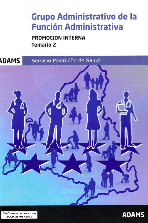 GRUPO ADMINISTRATIVO DE LA FUNCION ADMINISTRATIVA ( PROMOCION INTERNA) - TEMARIO | portada del libro