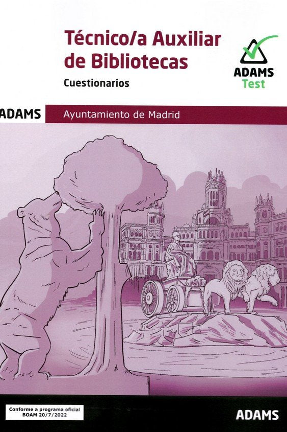 TECNICO/A AUXILIAR DE BIBLIOTECAS - CUESTIONARIOS | portada del libro