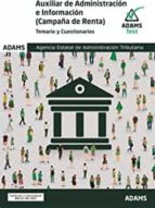 TEMARIO Y CUESTIONARIO AUXILIAR ADMINISTRACION E INFORMACIO, de Varios autores | portada del libro