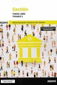 GESTION ( TURNO LIBRE)- TEMARIO 5 | portada del libro