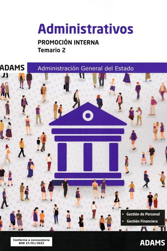 ADMINISTRATIVOS ( PROMOCION INTERNA) - TEMARIO 2 | portada del libro