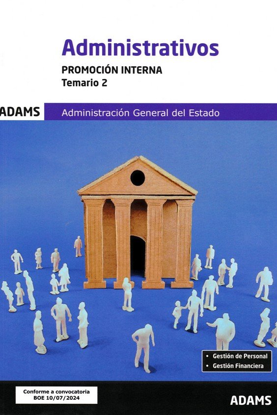 TEMARIO 2 ADMINISTRATIVOS PROMOCION INTERNA 2024, de AA.VV. | portada del libro