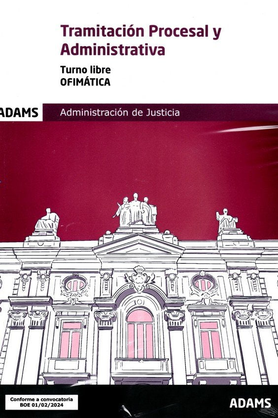 TRAMITACION PROCESAL Y ADMINISTRATIVA ( TURNO LIBRE) - OFIMATICA | portada del libro
