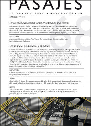 PENSAR EL CINE EN ESPAÑA DE LOS ORIGENES A LOS AÑOS 60 | portada del libro