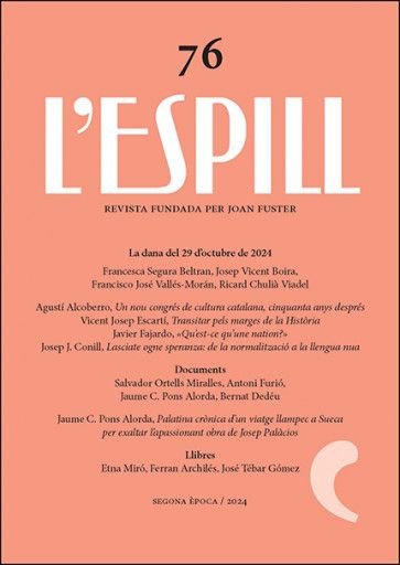L´ESPILL 76 LA DANA DEL 29 D´OCTUBRE DE 2024, de VVAA | portada del libro
