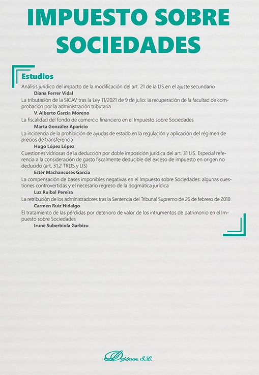 IMPUESTO SOBRE SOCIEDADES MONOGRAFICO NUEVA FISCALIDAD 2022, de VV.AA. | portada del libro