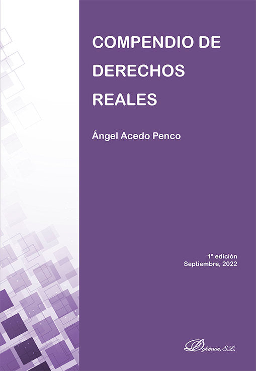 Compendio de derechos reales, de ACEDO PENCO, ANGEL | portada del libro