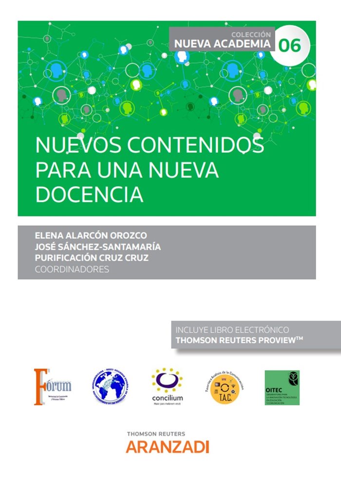 Nuevos contenidos para una nueva docencia (Papel e-book), de ELENA ALARCON OROZCO, JOSE SANCHEZ-SANTA | portada del libro