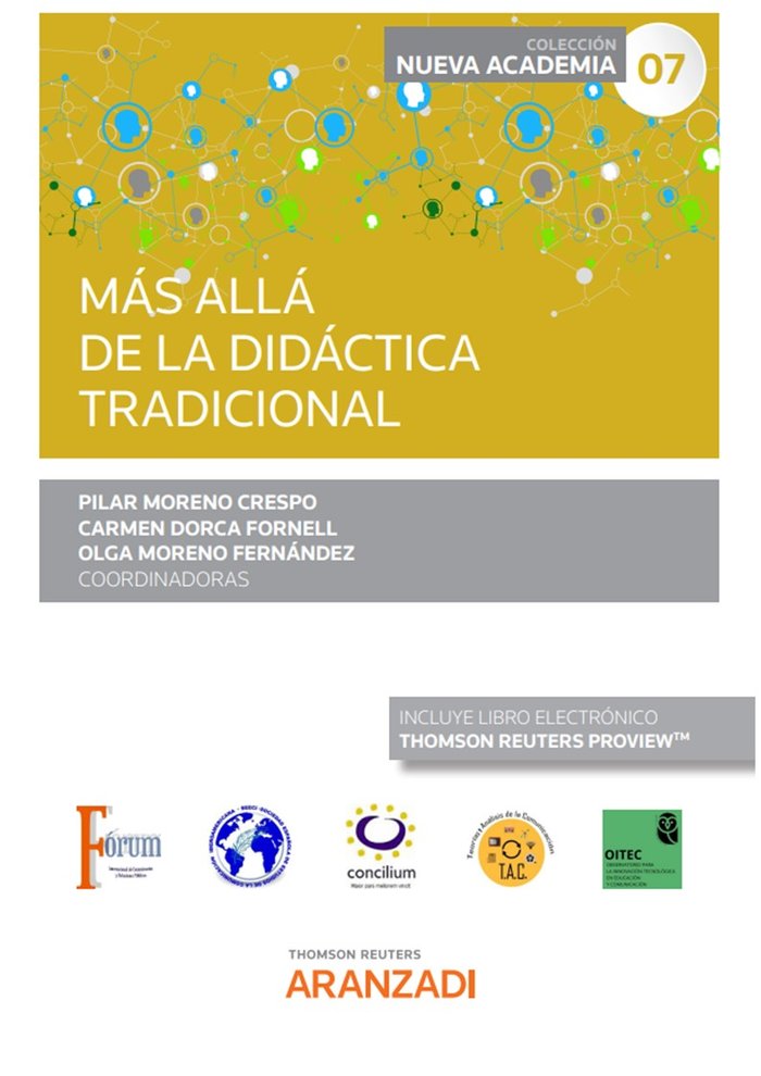 MAS ALLA DE LA DIDACTICA TRADICIONAL, de CARMEN DORCA FORNELL, OLGA MORENO FERNAN | portada del libro