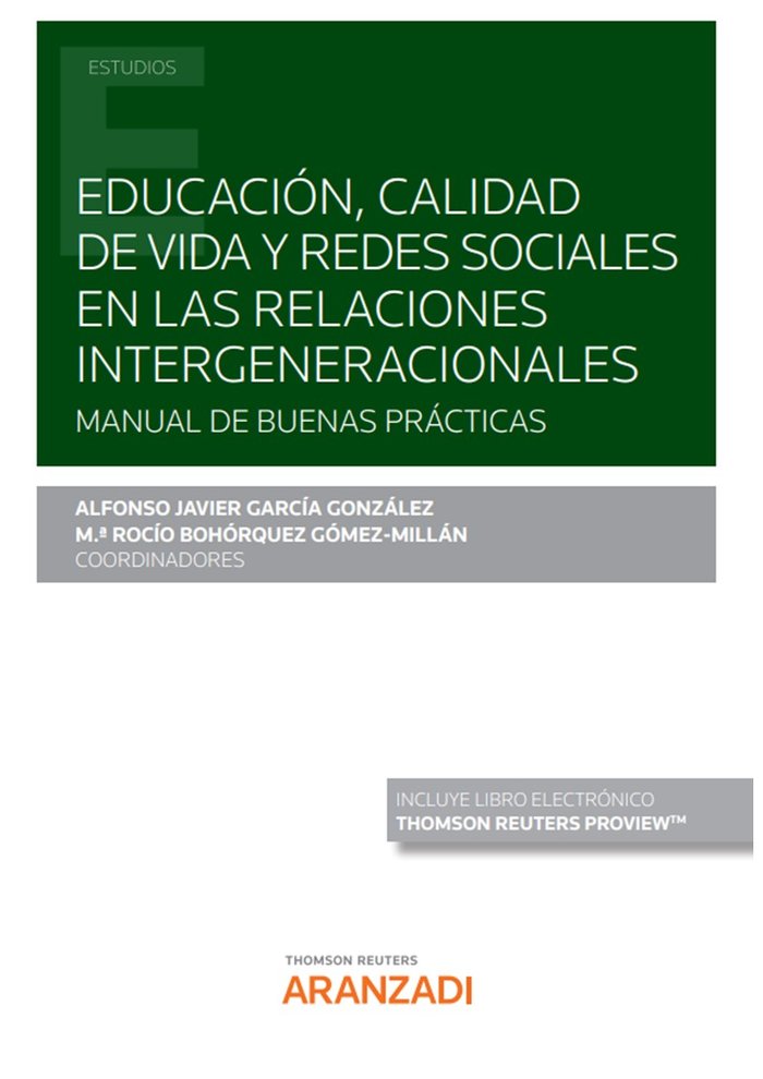 EDUCACION CALIDAD DE VIDA Y REDES SOCIALES EN LAS RELACIONE, de ALFONSO JAVIER GARCIA GONZALEZ | portada del libro