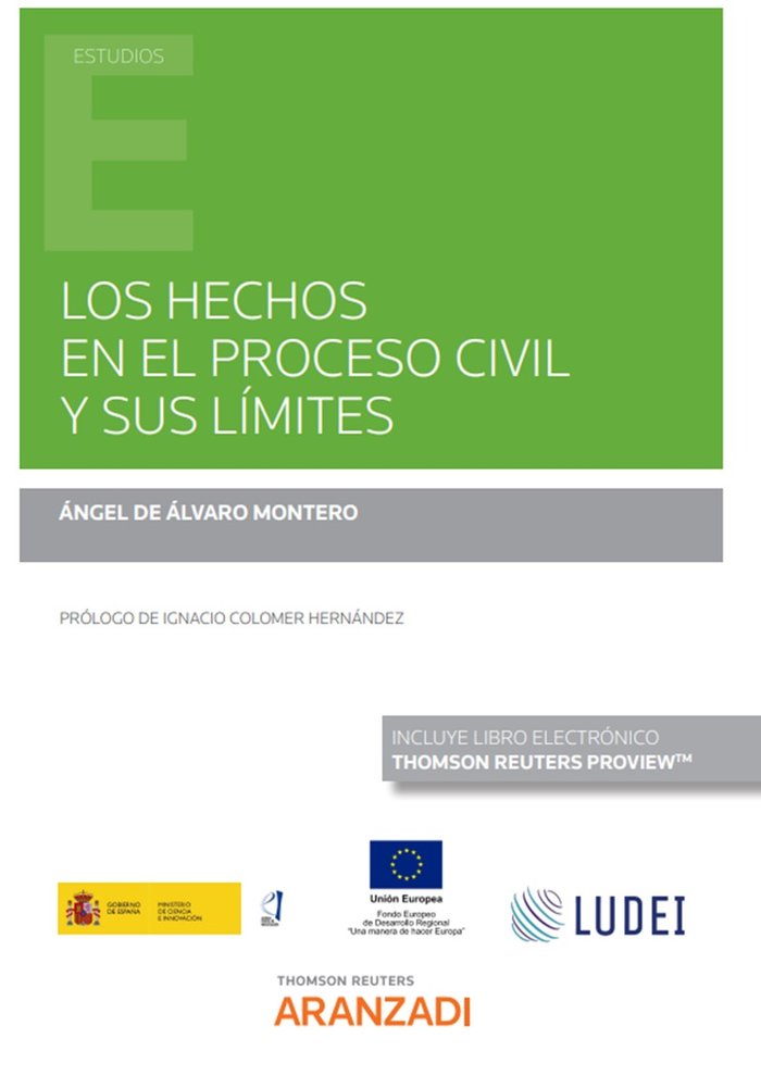 LOS HECHOS EN EL PROCESO CIVIL Y SUS LIMITES, de ANGEL DE ALVARO MONTERO | portada del libro
