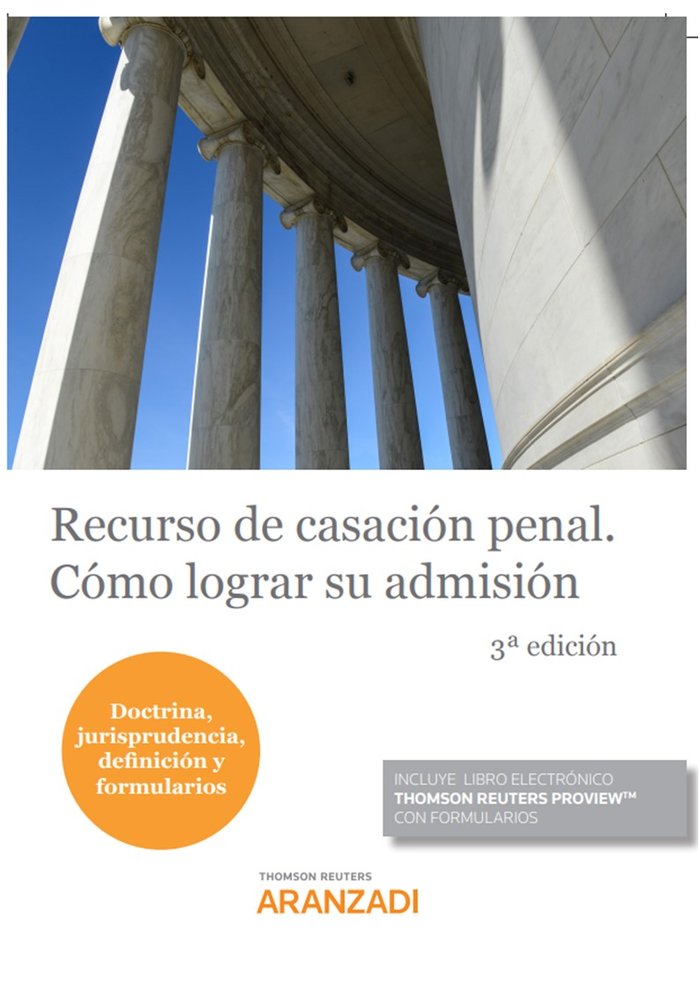 RECURSO DE CASACION PENAL COMO LOGRAR SU ADMISION | portada del libro