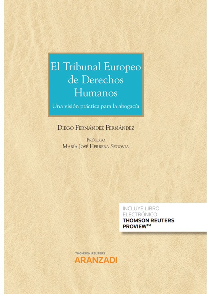 TRIBUNAL EUROPEO DE DERECHOS HUMANOS, de MOYA FERNANDEZ,DIEGO | portada del libro