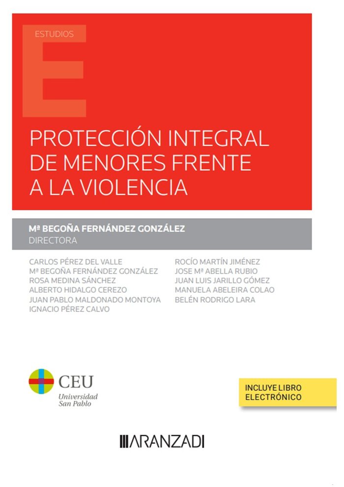 PROTECCION INTEGRAL DE MENORES FRENTE A LA VIOLENCIA, de Mª BEGOÑA FERNANDEZ GONZALEZ | portada del libro